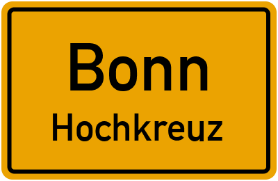 Straßenverzeichnis Bonn Hochkreuz
