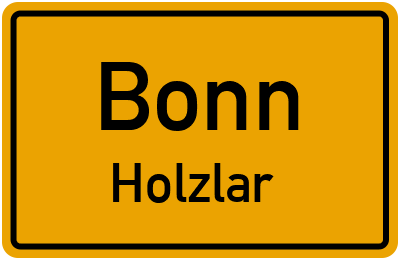 Straßenverzeichnis Bonn Holzlar
