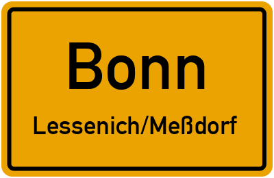 Straßenverzeichnis Bonn Lessenich/Meßdorf