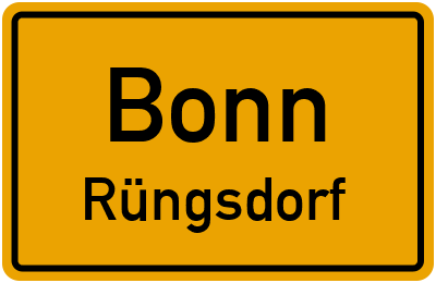 Straßenverzeichnis Bonn Rüngsdorf