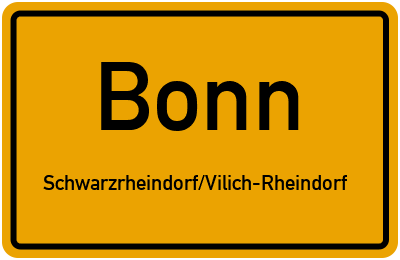 Straßenverzeichnis Bonn Schwarzrheindorf/Vilich-Rheindorf