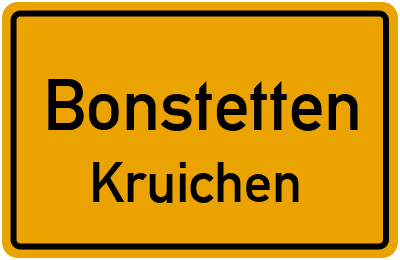 Straßenverzeichnis Bonstetten Kruichen