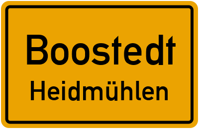 Straßenverzeichnis Boostedt Heidmühlen
