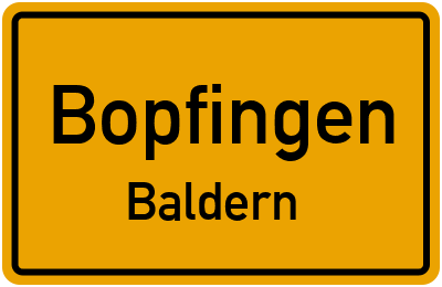Straßenverzeichnis Bopfingen Baldern