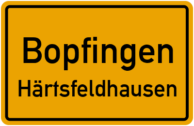 Straßenverzeichnis Bopfingen Härtsfeldhausen