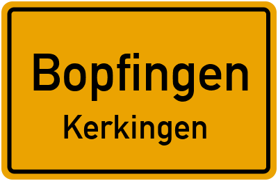 Straßenverzeichnis Bopfingen Kerkingen