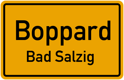 Straßenverzeichnis Boppard Bad Salzig