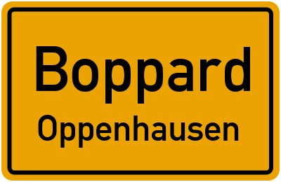 Straßenverzeichnis Boppard Oppenhausen