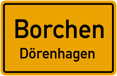 Ortsschild Borchen Dörenhagen