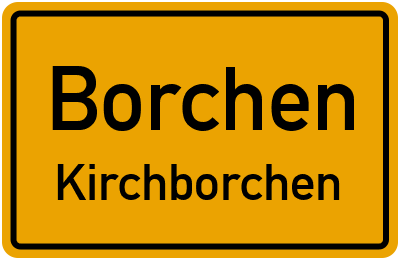 Ortsschild Borchen Kirchborchen