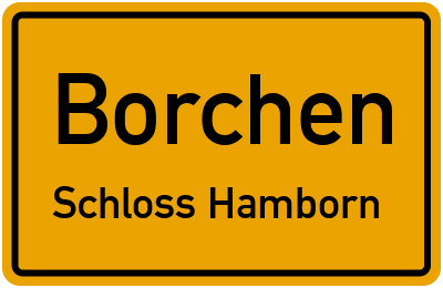 Straßenverzeichnis Borchen Schloss Hamborn