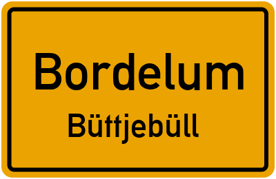 Straßenverzeichnis Bordelum Büttjebüll