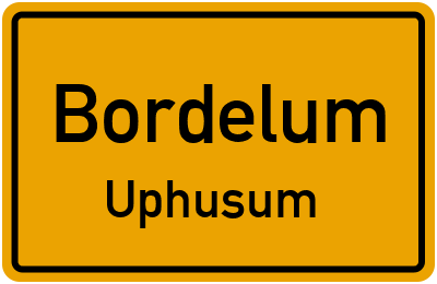 Straßenverzeichnis Bordelum Uphusum