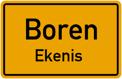 Straßenverzeichnis Boren Ekenis