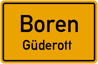 Straßenverzeichnis Boren Güderott