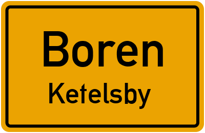 Straßenverzeichnis Boren Ketelsby