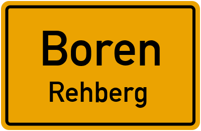 Straßenverzeichnis Boren Rehberg
