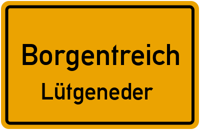 Straßenverzeichnis Borgentreich Lütgeneder