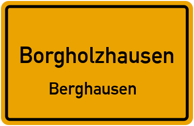 Straßenverzeichnis Borgholzhausen Berghausen
