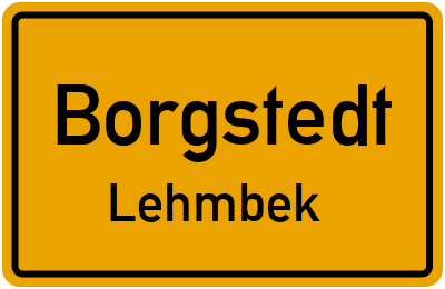 Straßenverzeichnis Borgstedt Lehmbek