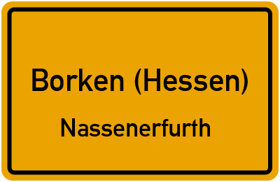 Straßenverzeichnis Borken (Hessen) Nassenerfurth