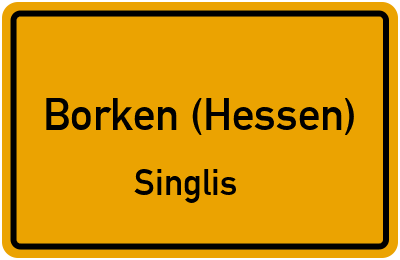 Straßenverzeichnis Borken (Hessen) Singlis
