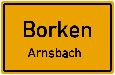 Straßenverzeichnis Borken Arnsbach