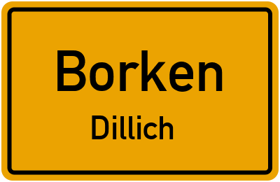 Straßenverzeichnis Borken Dillich
