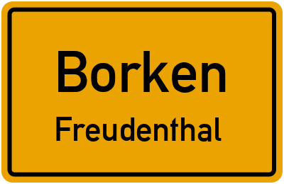 Straßenverzeichnis Borken Freudenthal