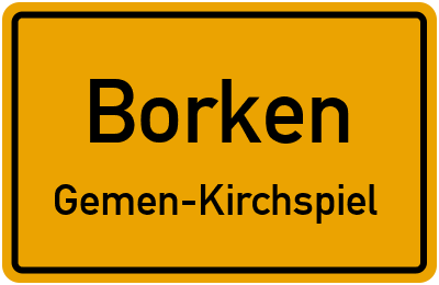 Straßenverzeichnis Borken Gemen-Kirchspiel