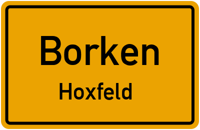 Straßenverzeichnis Borken Hoxfeld