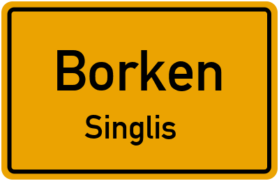 Straßenverzeichnis Borken Singlis