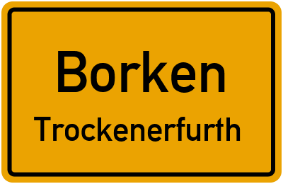 Straßenverzeichnis Borken Trockenerfurth