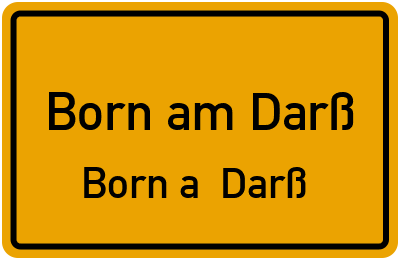 Straßenverzeichnis Born am Darß Born a. Darß