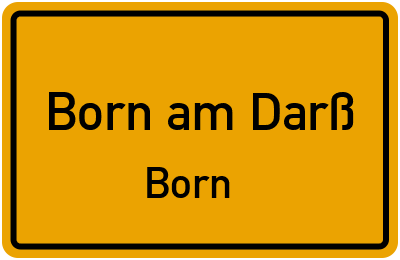 Straßenverzeichnis Born am Darß Born
