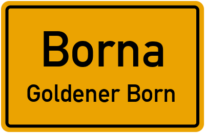 Straßenverzeichnis Borna Goldener Born