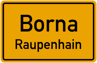 Straßenverzeichnis Borna Raupenhain