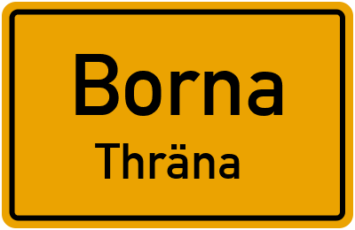 Straßenverzeichnis Borna Thräna