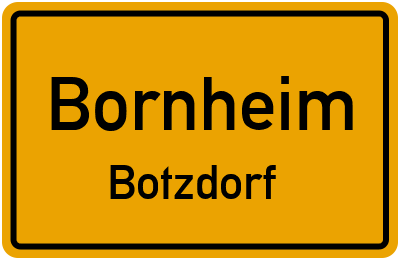 Straßenverzeichnis Bornheim Botzdorf