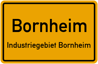 Straßenverzeichnis Bornheim Industriegebiet Bornheim