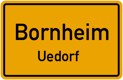 Ortsschild Bornheim Uedorf