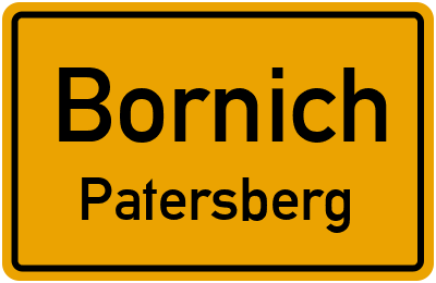 Straßenverzeichnis Bornich Patersberg