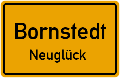 Straßenverzeichnis Bornstedt Neuglück