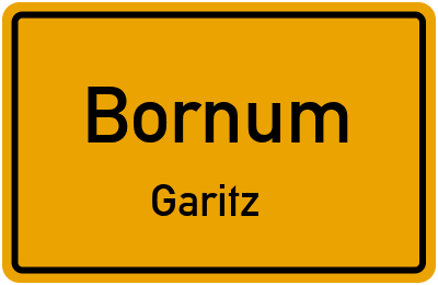 Straßenverzeichnis Bornum Garitz
