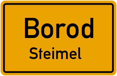 Straßenverzeichnis Borod Steimel