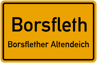Straßenverzeichnis Borsfleth Borsflether Altendeich