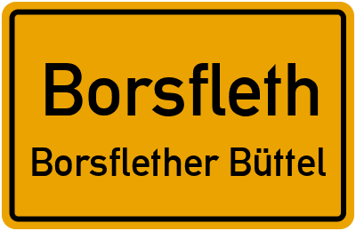 Straßenverzeichnis Borsfleth Borsflether Büttel