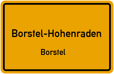 Straßenverzeichnis Borstel-Hohenraden Borstel
