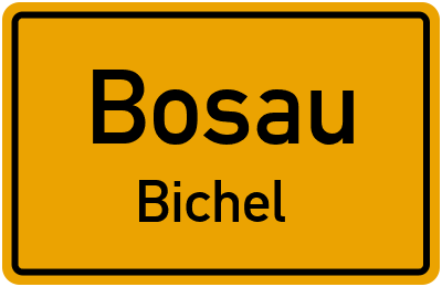 Ortsschild Bosau Bichel