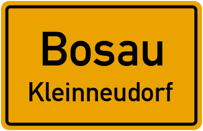 Ortsschild Bosau Kleinneudorf